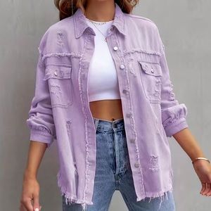 DENIM LAVENDER OVERSHIRT